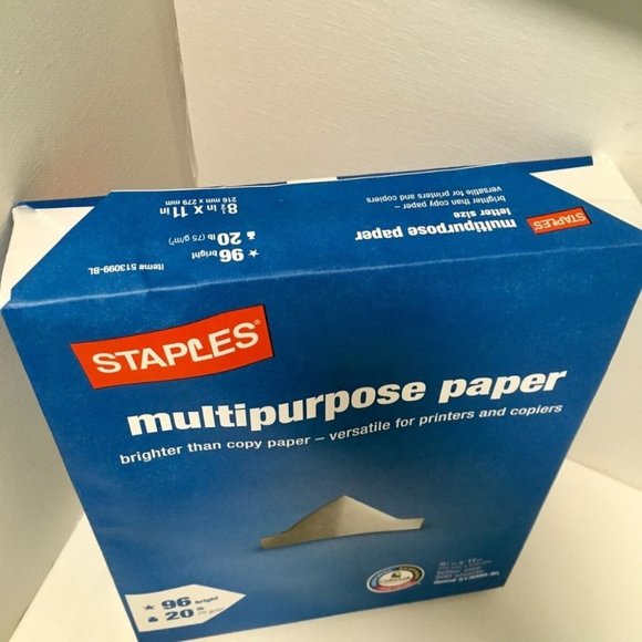 Staples Office Staples Multipurpose Laser Inkjet Printer Paper